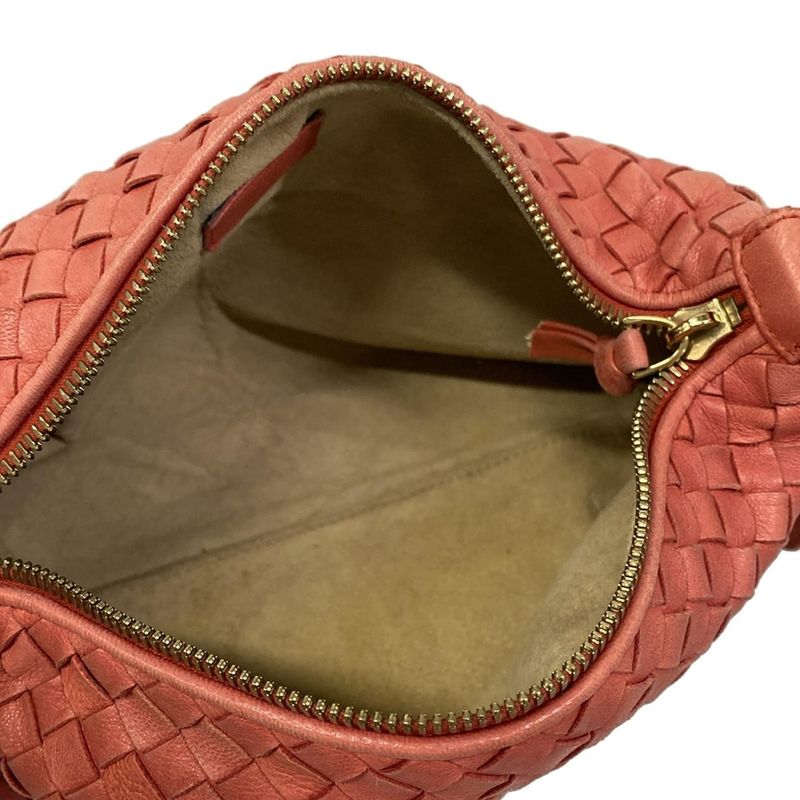 Bottega Veneta Handbag Intrecciato Pink Leather