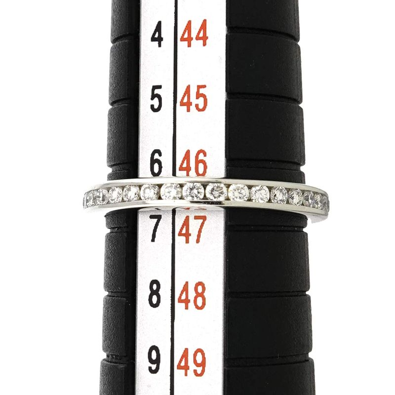 Tiffany & Co Half Circle Channel Setting Ring Diamond Pt