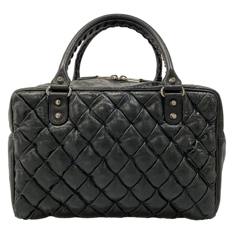 Balenciaga Handbag the Matelasse Black Leather