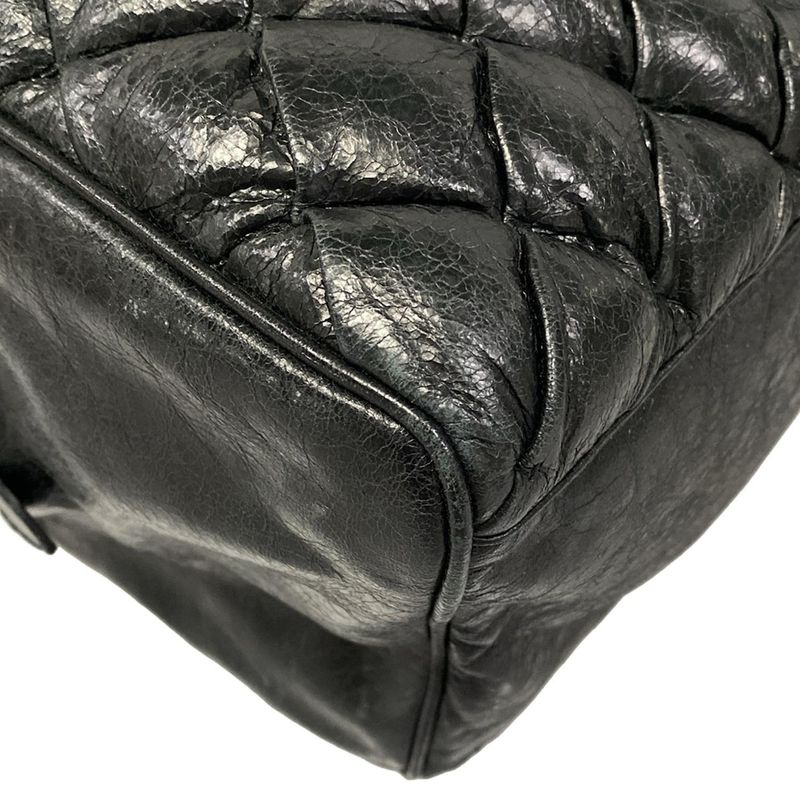 Balenciaga Handbag the Matelasse Black Leather
