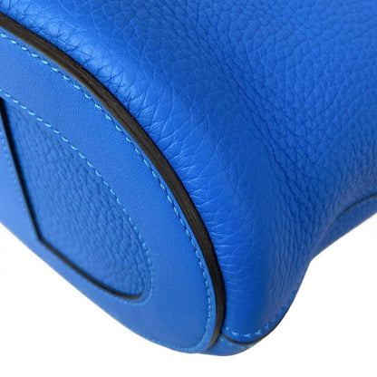 Hermes Handbag in the Loop 18 New Blue Hydra Silver