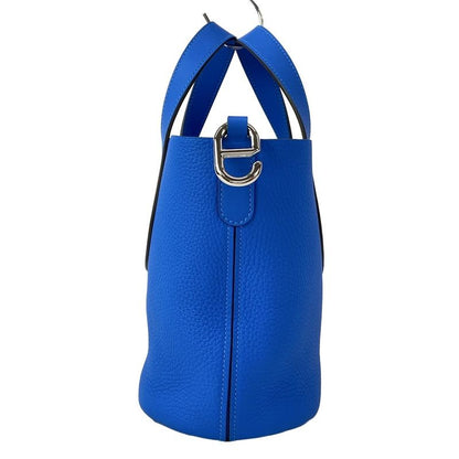 Hermes Handbag in the Loop 18 New Blue Hydra Silver