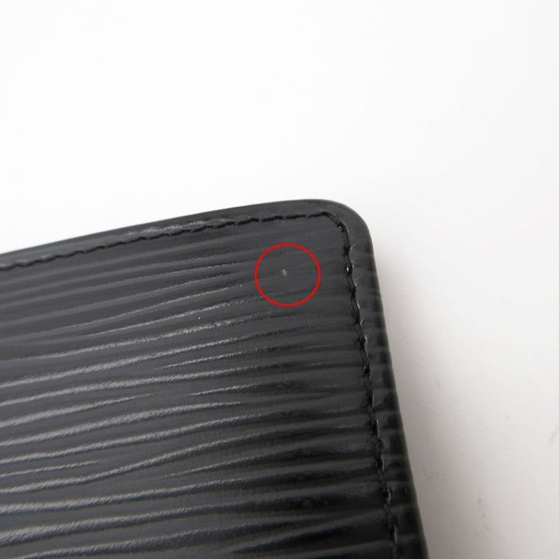 Louis Vuitton Epi Portefeuille Brother Wallet Noir Black