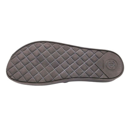 Chanel Footbed Sandals Shoes Grosgrain CC Logo Costume Pearl 36
