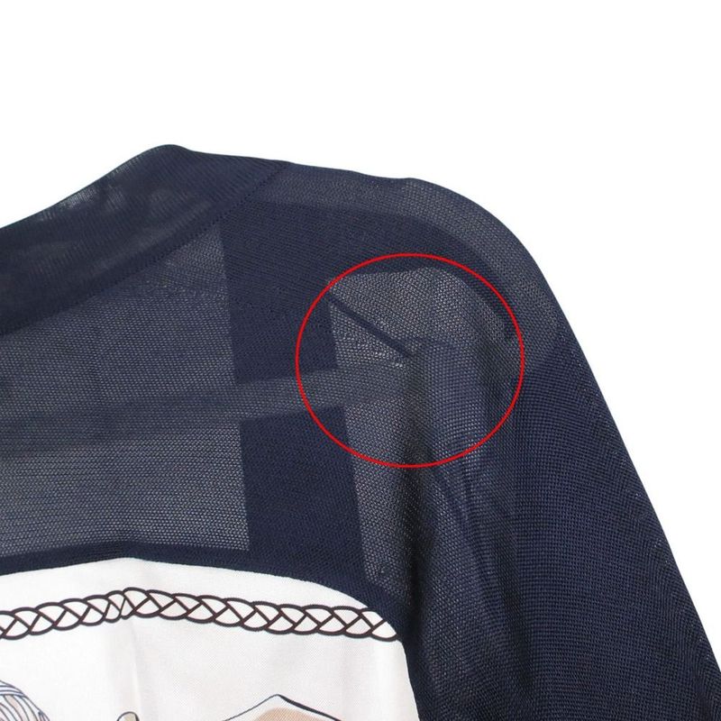 Hermes Cannes ET Twill Lane Long Cardigan Top Sleeve