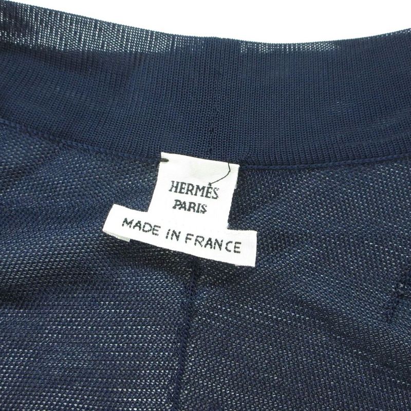 Hermes Cannes ET Twill Lane Long Cardigan Top Sleeve
