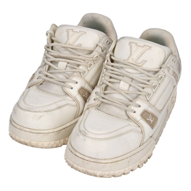 Louis Vuitton LV Trainer Maxi Sneaker White Beige