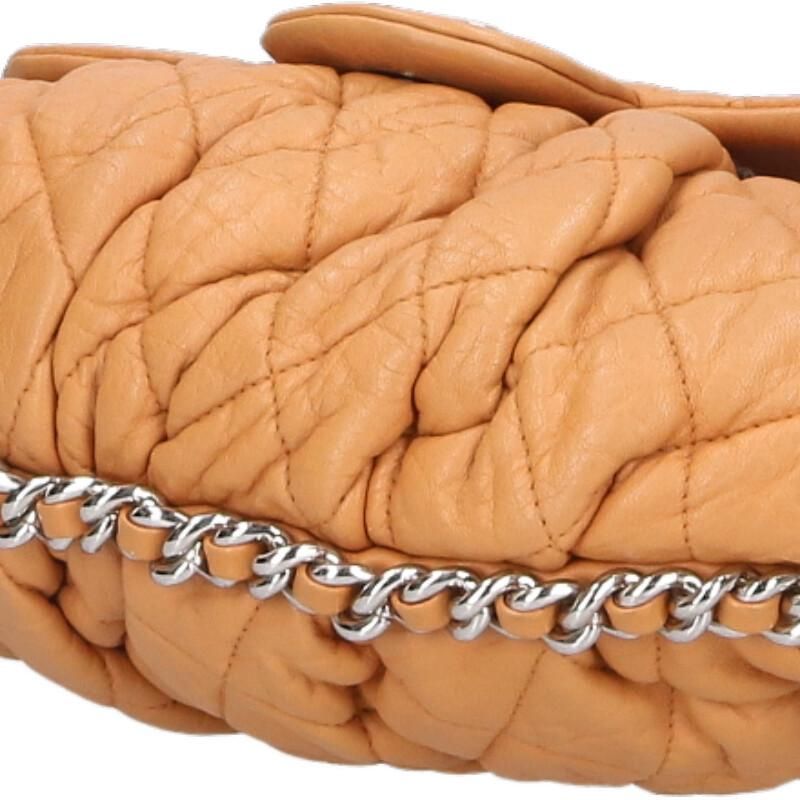 Chanel Chain Around Shoulder Bag Brown Tone