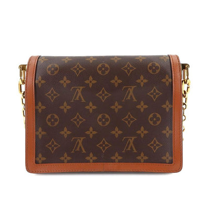 Louis Vuitton Monogram Reverse Dauphine MM Shoulder Bag Brown