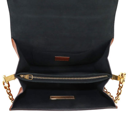 Louis Vuitton Monogram Reverse Dauphine MM Shoulder Bag Brown