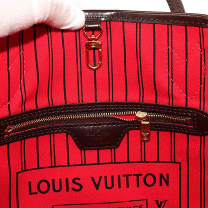 Louis Vuitton Damier Neverfull PM Tote Ebene Gold Brown