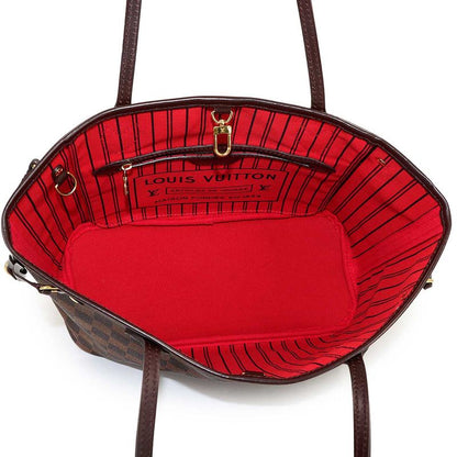 Louis Vuitton Damier Neverfull PM Tote Ebene Gold Brown