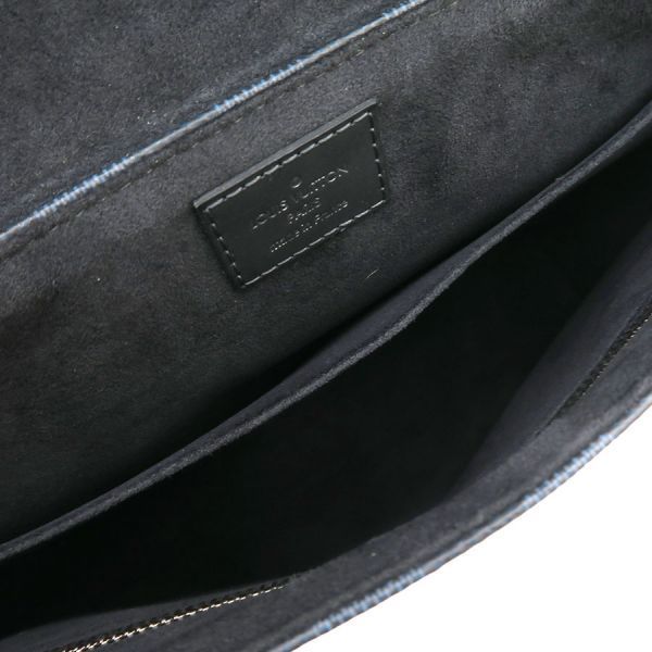 Louis Vuitton Damier Cobalt Newport Message Shoulder Bag Navy Blue