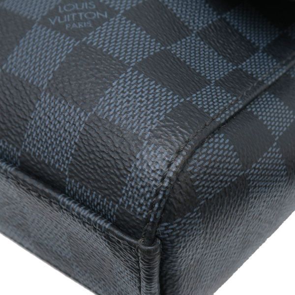 Louis Vuitton Damier Cobalt Newport Message Shoulder Bag Navy Blue