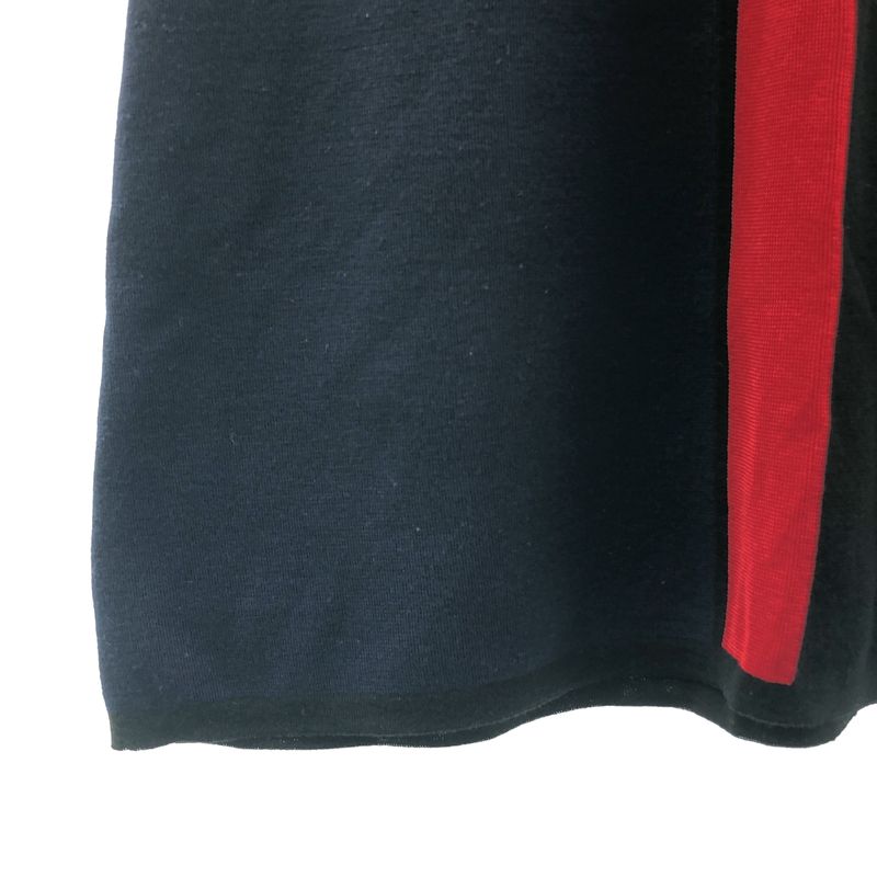 Louis Vuitton Wool Silk Logo Multicolor Sleeveless Knit Dress L Black