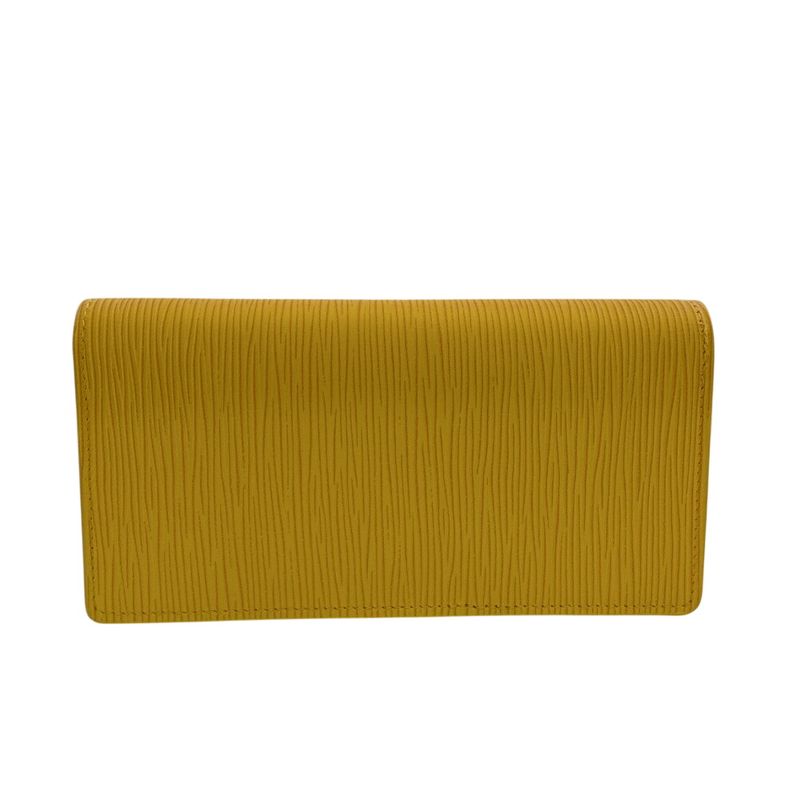 Louis Vuitton Portefeuille Brother Epi Leather Wallet Yellow