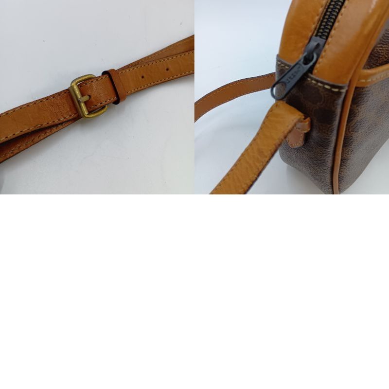 Celine Macadam Shoulder Bag 10 Brown