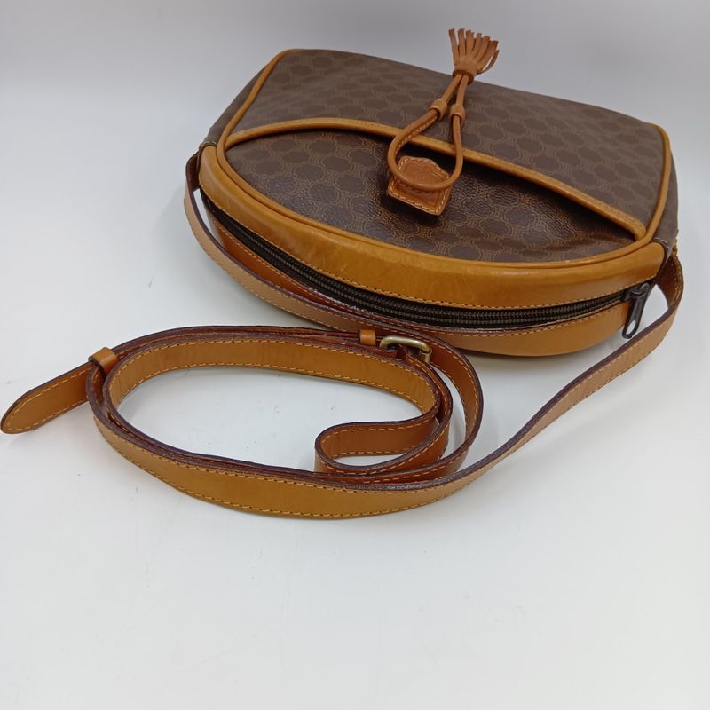 Celine Macadam Shoulder Bag 10 Brown