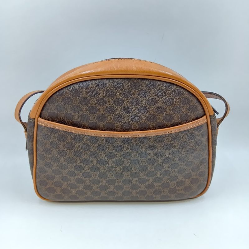Celine Macadam Shoulder Bag 10 Brown