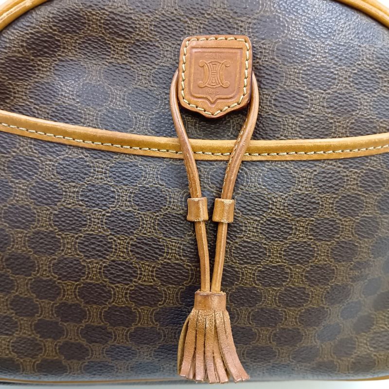 Celine Macadam Shoulder Bag 10 Brown