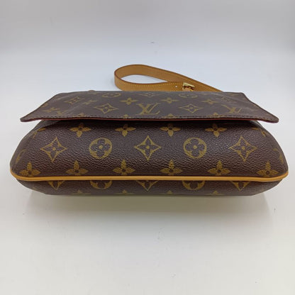 Louis Vuitton Monogram Musette Tango Shoulder Bag Brown