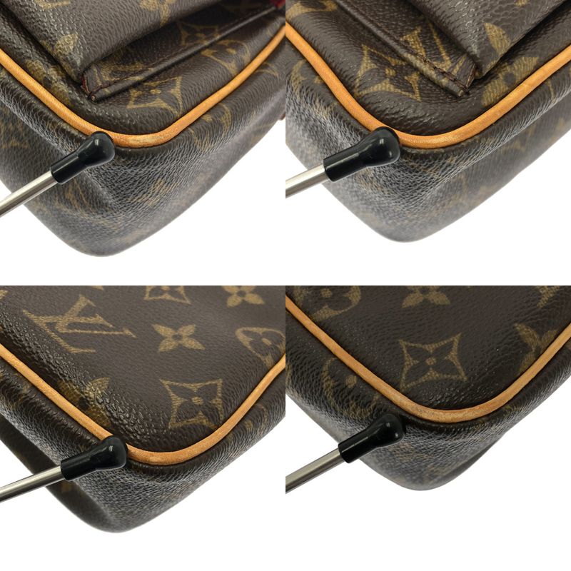 Louis Vuitton Monogram Viva-Cite PM Shoulder Bag Pochette Brown
