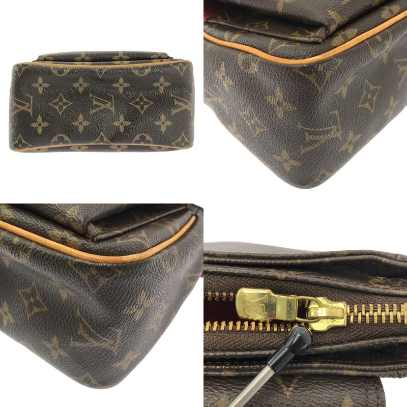 Louis Vuitton Monogram Viva-Cite PM Shoulder Bag Pochette Brown