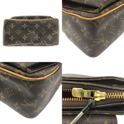 Louis Vuitton Monogram Viva-Cite PM Shoulder Bag Pochette Brown