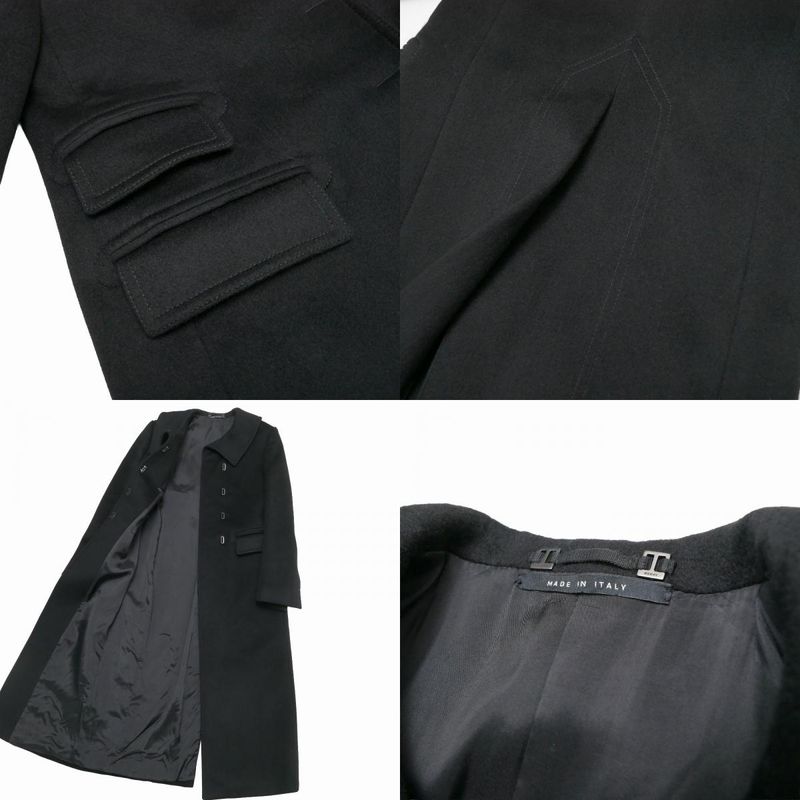 Gucci Coat 38 Cashmere Blend Slit Long