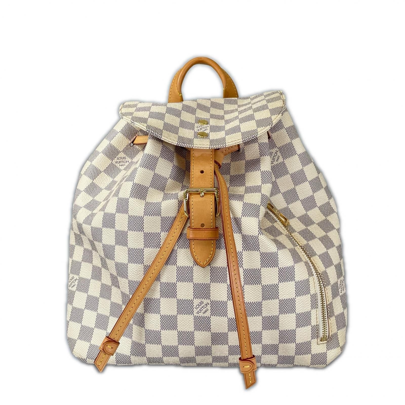 Louis Vuitton Sperone Backpack Damier Azur Canvas White