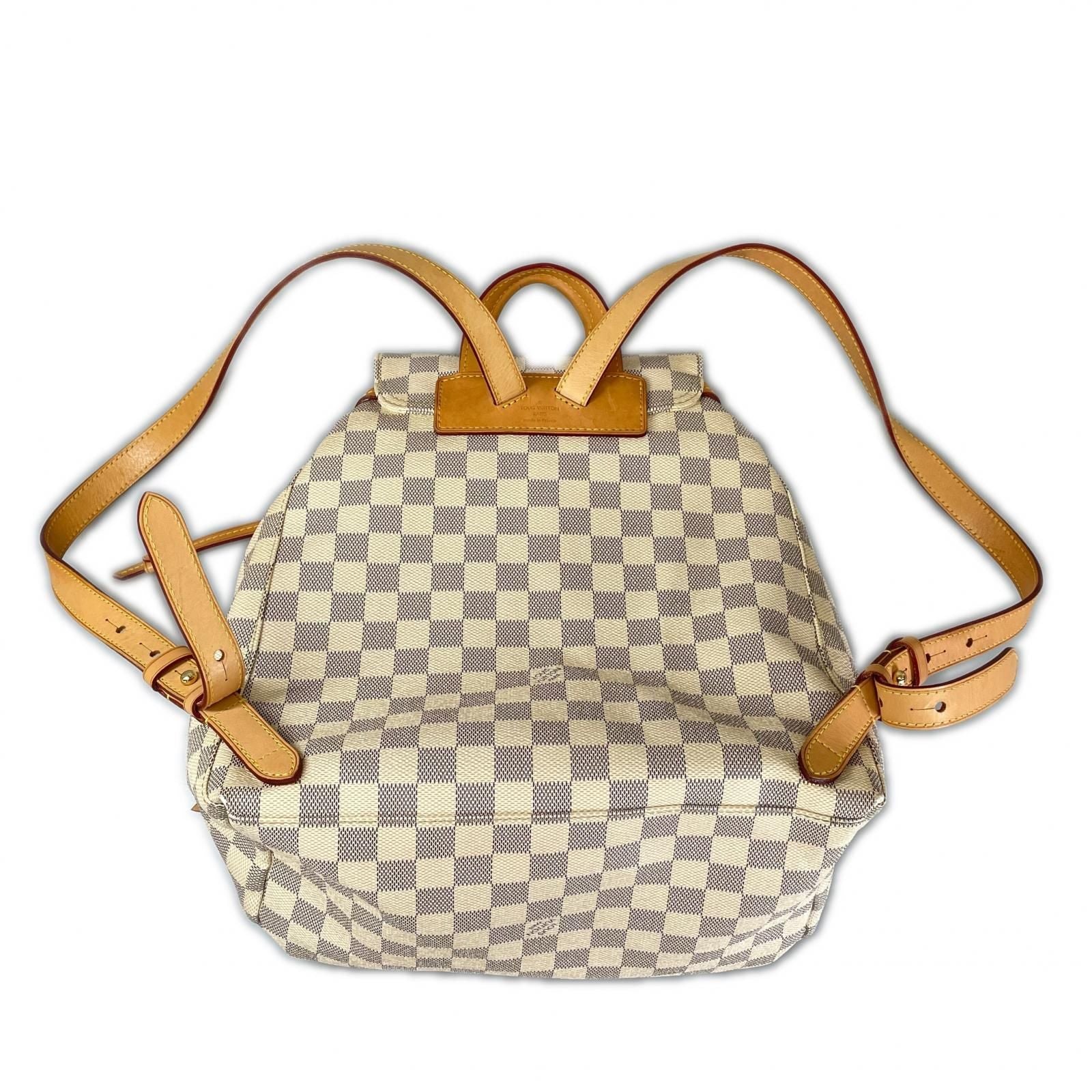 Louis Vuitton Sperone Backpack Damier Azur Canvas White — view 4