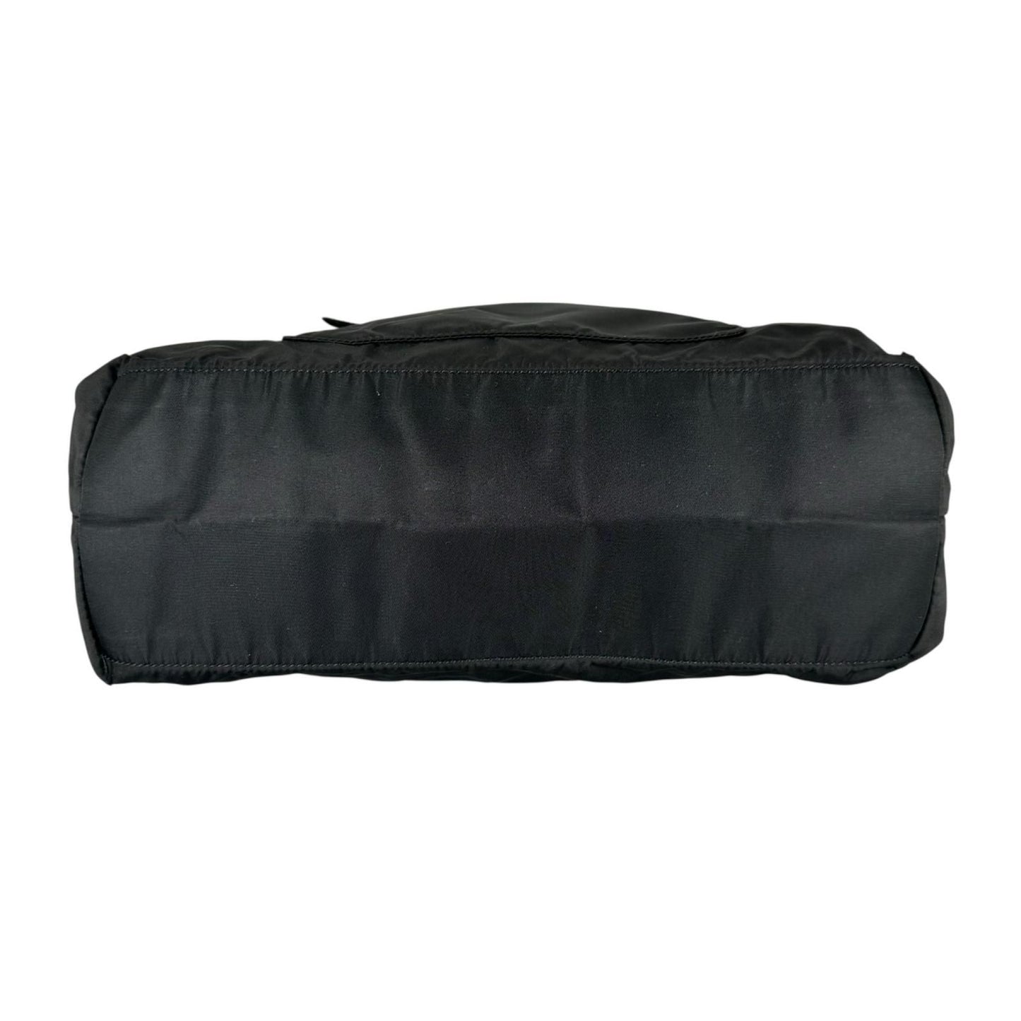 Prada Triangle Logo Tote Bag Nylon Black — view 4