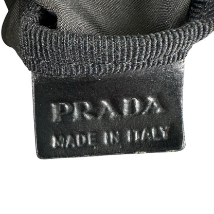 Prada Triangle Logo Tote Bag Nylon Black — view 8
