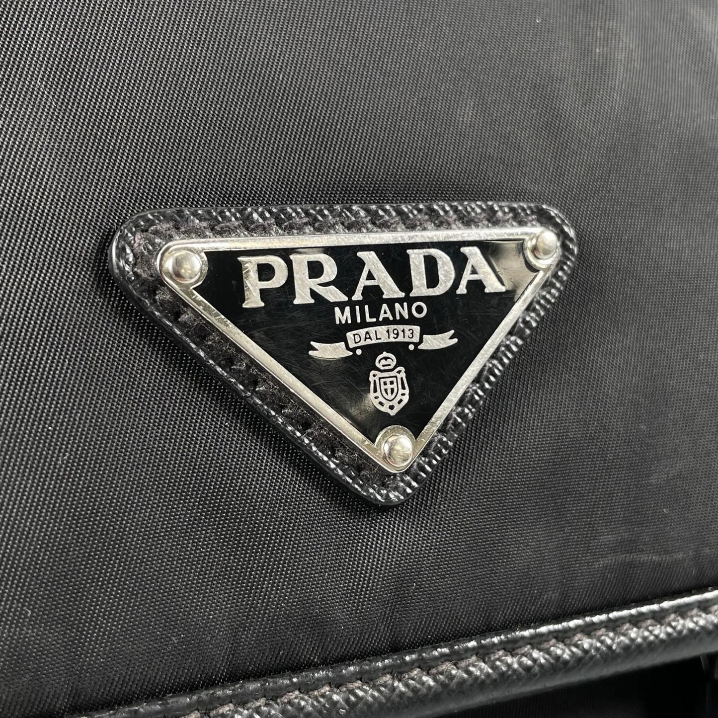 Prada Re-Nylon Shoulder Bag Nylon Black — view 7