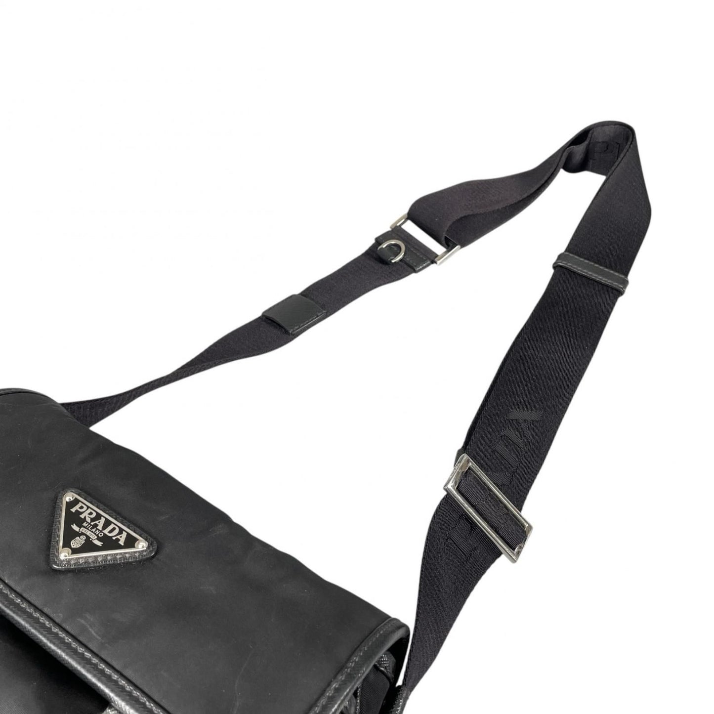 Prada Re-Nylon Shoulder Bag Nylon Black — view 5