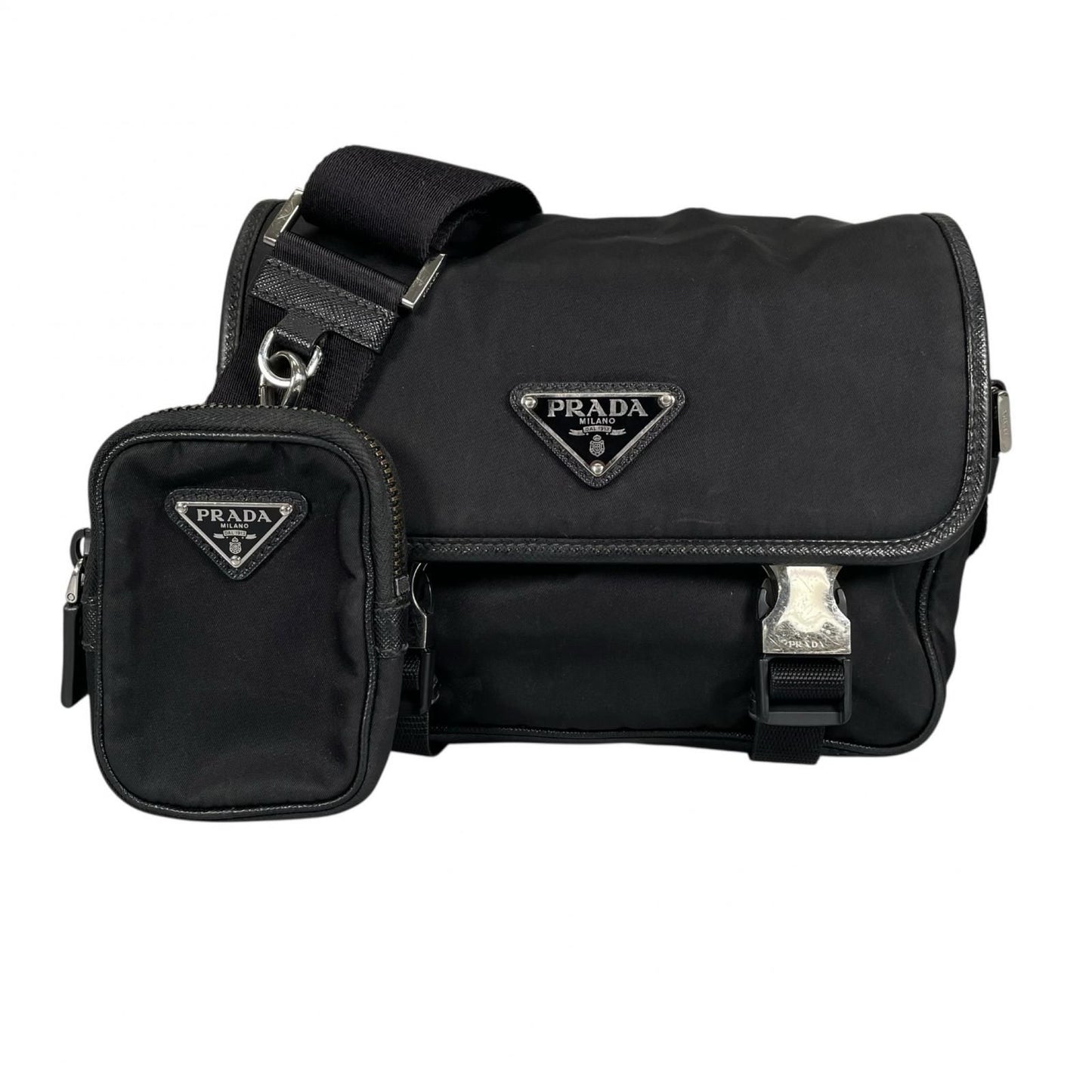 Prada Re-Nylon Shoulder Bag Nylon Black