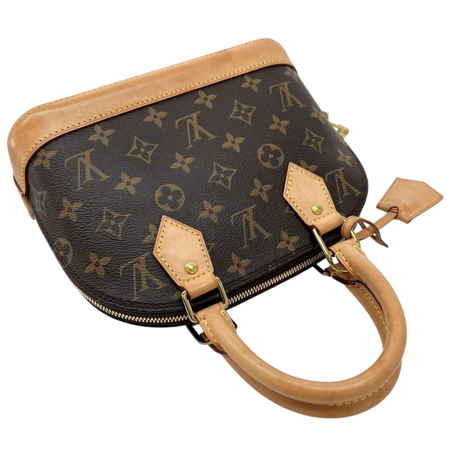Louis Vuitton Alma BB Handbag Monogram Canvas Brown 2-Way — view 5