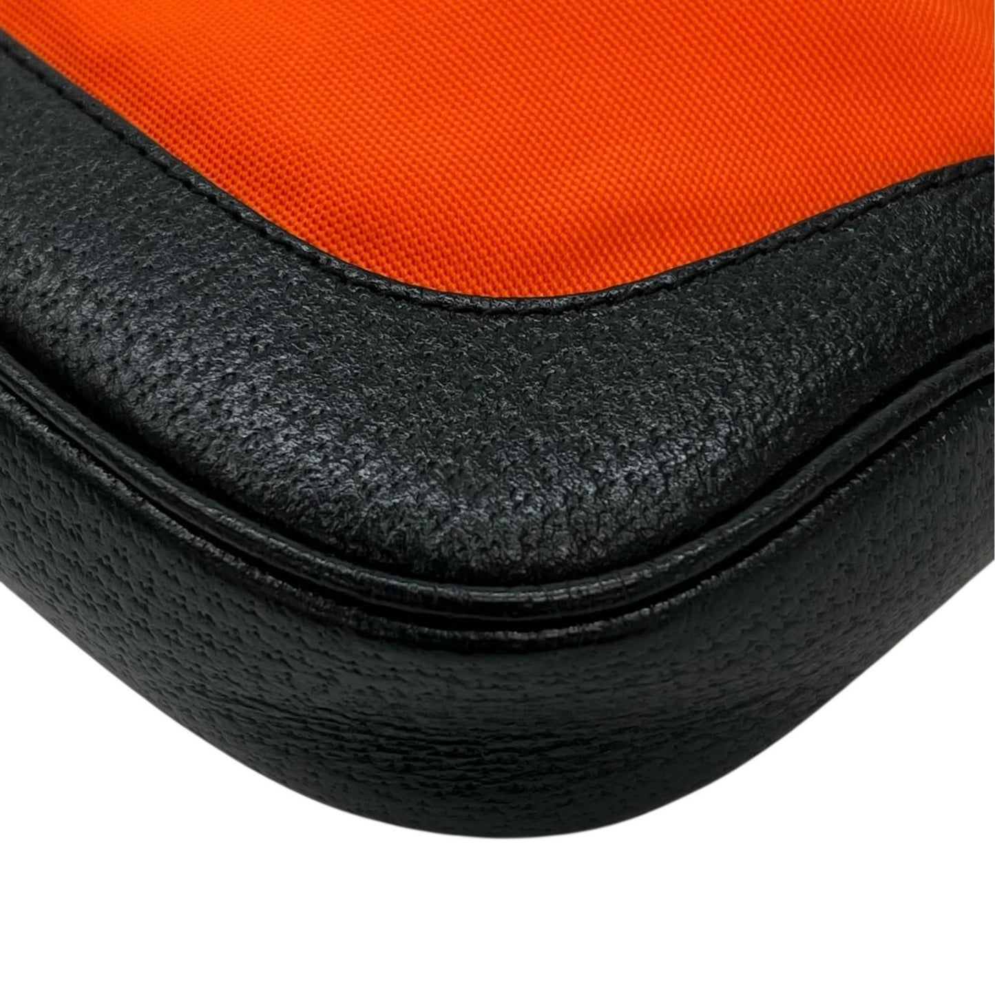 Gucci Jackie Shoulder Bag Polyester Leather Black — view 7