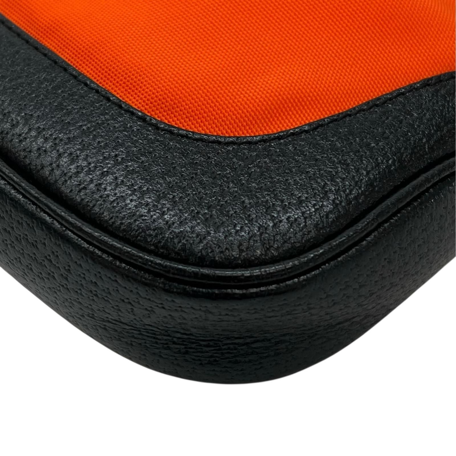 Gucci Jackie Shoulder Bag Polyester Leather Black — view 7