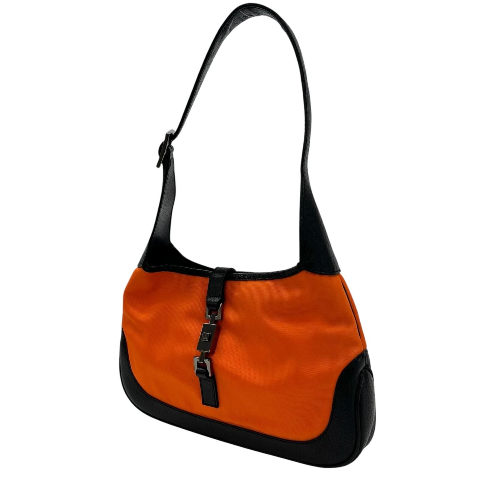 Gucci Jackie Shoulder Bag Polyester Leather Black — view 2