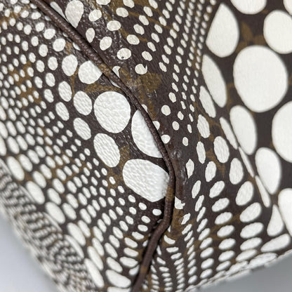 Louis Vuitton Neverfull MM Tote Bag Damier Azur Canvas White Yayoi Kusama — view 6