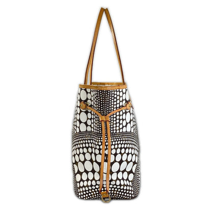 Louis Vuitton Neverfull MM Tote Bag Damier Azur Canvas White Yayoi Kusama — view 2