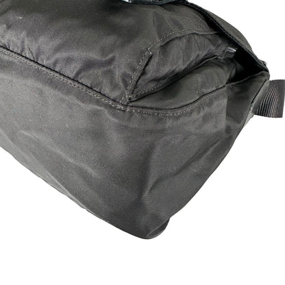 Prada Triangle Logo Messenger Bag Nylon Black — view 6
