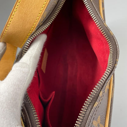 Louis Vuitton Croissant MM Shoulder Bag Monogram Canvas Brown — view 7