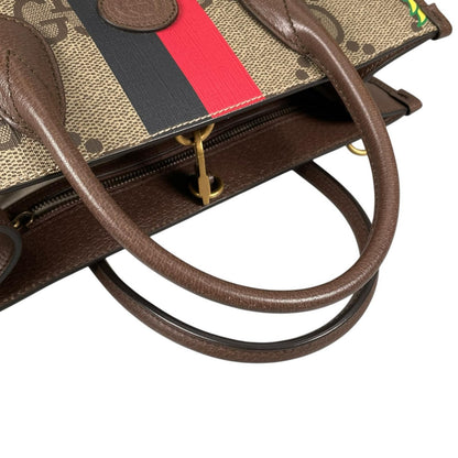 Gucci Gujumbo GG Pineapple Handbag Leather Brown 2-Way — view 6
