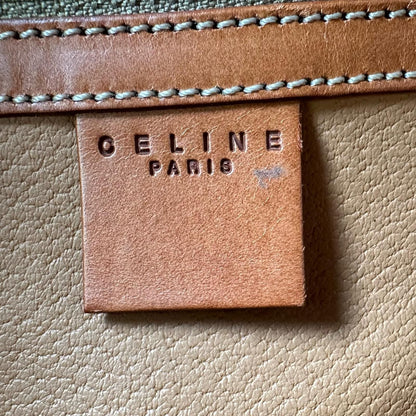 Celine Macadam Handbag Leather Brown Mini — view 8