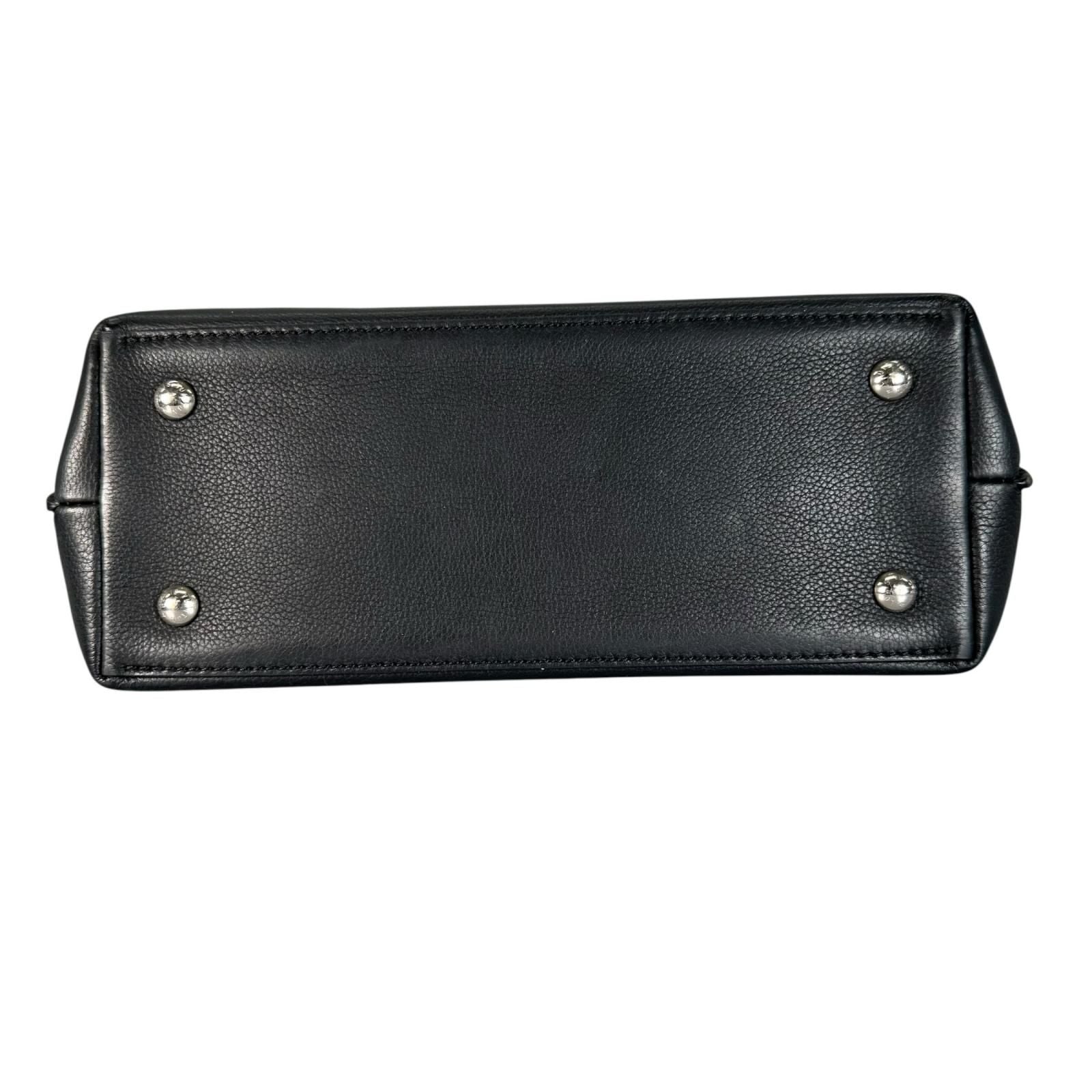Louis Vuitton Lockme Eva BB Handbag Leather Navy 2-Way — view 4