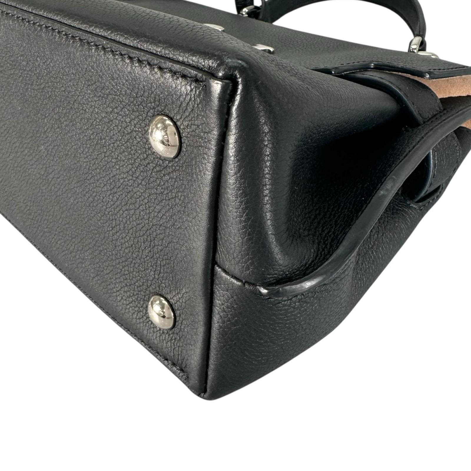 Louis Vuitton Lockme Eva BB Handbag Leather Navy 2-Way — view 6