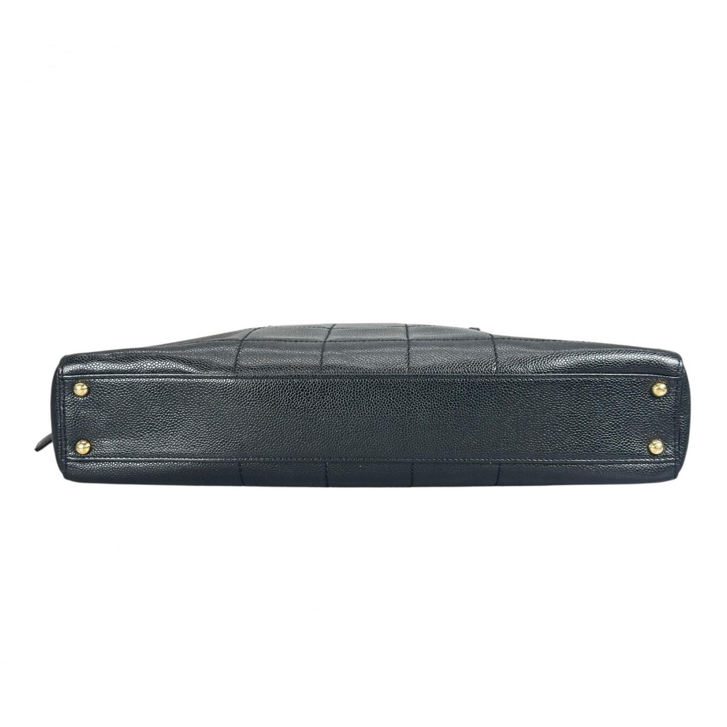 Chanel Choco Bar Tote Bag Leather Black — view 4