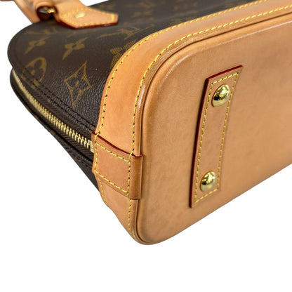 Louis Vuitton Alma BB Handbag Monogram Canvas Brown 2-Way — view 6